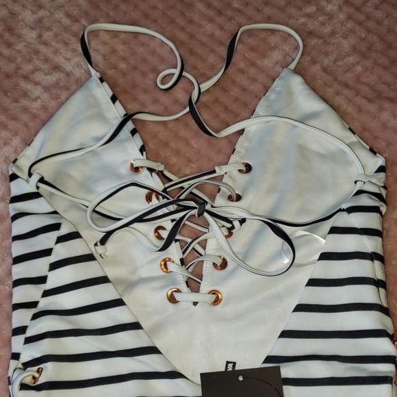 2/$20 SWIM - Stripe Swimsuit - Picture 7 of 9